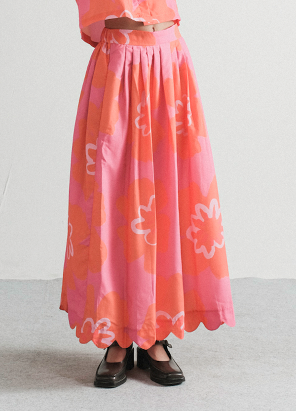 Waltz midi skirt