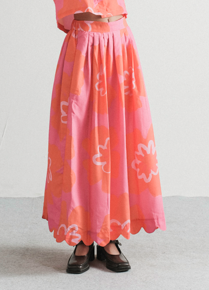 Waltz midi skirt