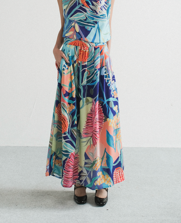 Bonito Skirt in Spring Persian Blue