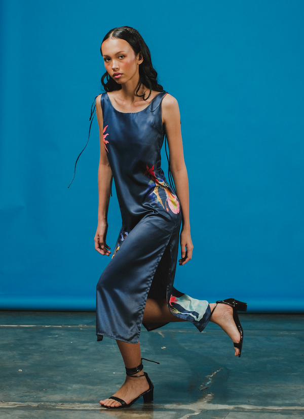 Jas Slip Dress in Moonlight
