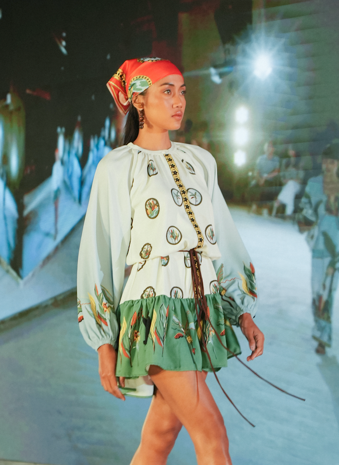 Ari Bohemian Dress in Oasea Print