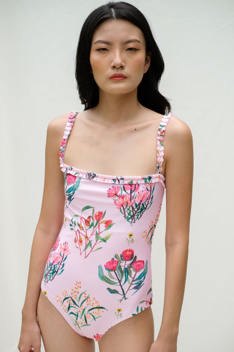 Charlee One Piece Swimsuit in Peony
