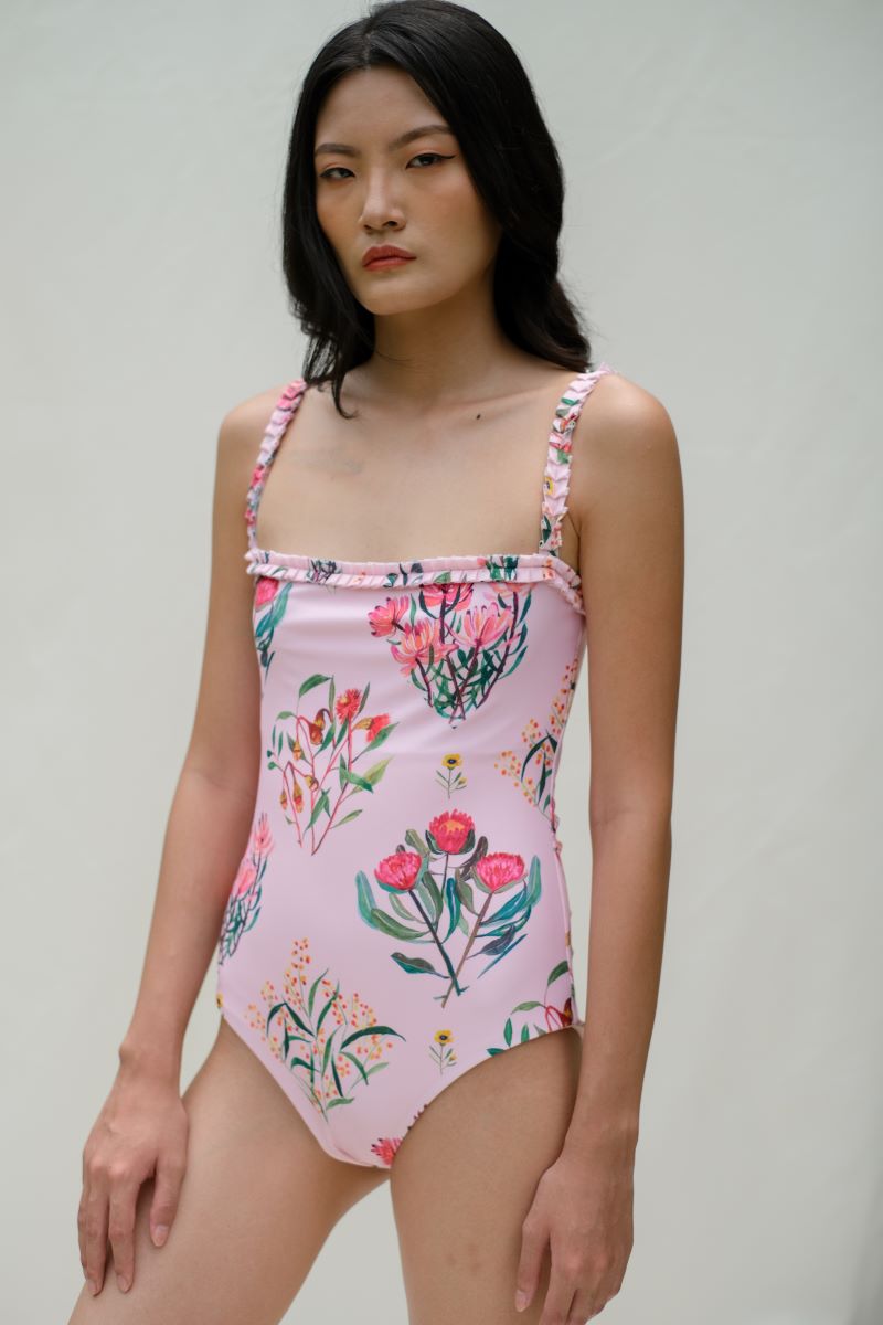 Charlee One Piece Swimsuit in Peony