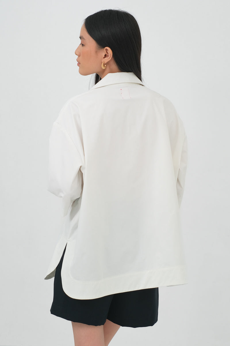 Faye Oversize Shirt in Ivory