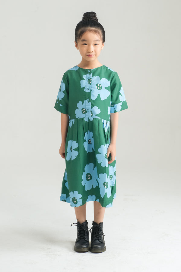 Mini Lori Dress in Pine Green