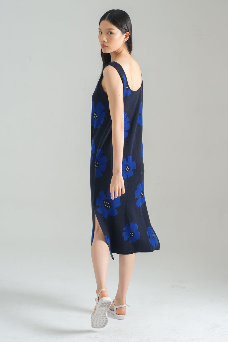 Amira Knit Dress in Bluebell