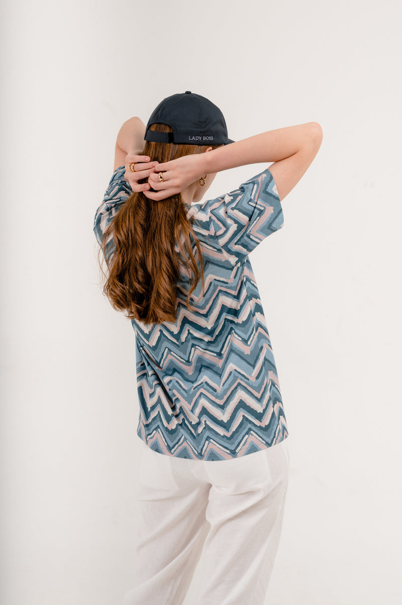 Jaq Oversized T-Shirt in Moon